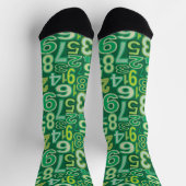 Muster der grünen Zahl Socken (Oben)
