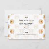 Muster der Guinea Schweine. RSVP Karte (Vorderseite)