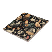 Muster der Hähnchenfarm Fliese (Seite)