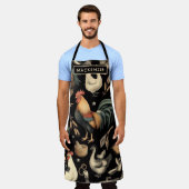 Muster der Hähnchenfarm Schürze (Getragen)