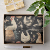 Muster der Hähnchenfarm Seidenpapier (Geschenk)
