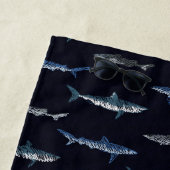 Muster der Haifischinvasion Strandtuch (Beispiel)