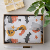 Muster der Halloween Symbole Seidenpapier (Geschenk)