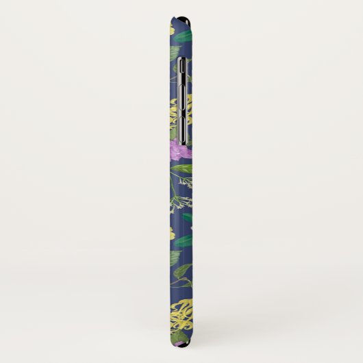 Muster der handbemalten tropischen Blume Case-Mate iPhone Hülle (Hinten/Links)