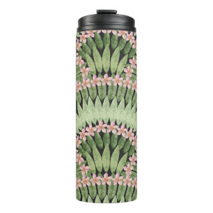 Muster der handbemalten tropischen Blume Thermosbecher