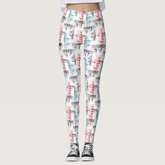 Muster der Hände Leggings (Vorderseite)