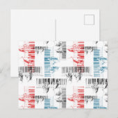Muster der Hände Postkarte (Vorne/Hinten)