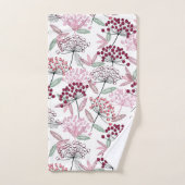 Muster der handgezeichneten Blume Badhandtuch Set (Handtuch)