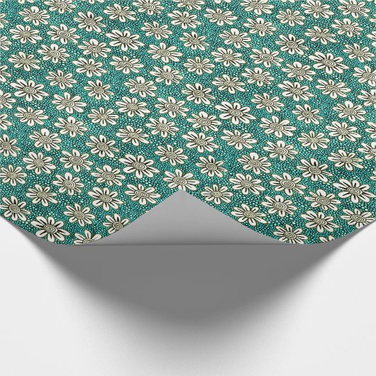 Muster der handgezogenen Blume 140617 - Farben 01 Geschenkpapier (Ecke)