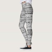 Muster der handgezogenen Stammbänder Leggings (Links)