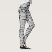 Muster der handgezogenen Stammbänder Leggings (Rechts)