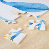 Muster der handgezogenen Wasserfarben Puzzle (Seite)