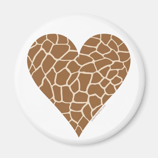 Muster der Haut, Farben der Giraffe Magnet (Vorne)