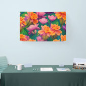 Muster der hawaiianischen tropischen Blume Banner (Messe)