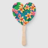 Muster der hawaiianischen tropischen Blume Fächer (Rückseite)