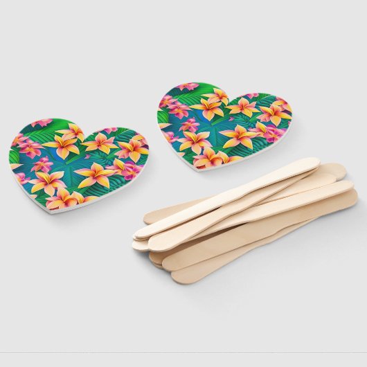 Muster der hawaiianischen tropischen Blume Fächer (Non-assembled)