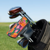 Muster der hawaiianischen tropischen Blume Golf Headcover (In Situ)