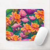 Muster der hawaiianischen tropischen Blume Mousepad (Mit Mouse)