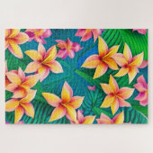 Muster der hawaiianischen tropischen Blume Puzzle (Horizontal)