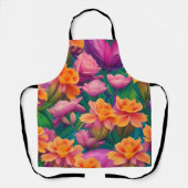 Muster der hawaiianischen tropischen Blume Schürze (Vorderseite)