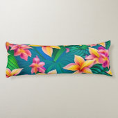 Muster der hawaiianischen tropischen Blume Seitenschläferkissen (Rückseite)