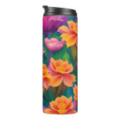 Muster der hawaiianischen tropischen Blume Thermosbecher (Nach rechts gedreht)