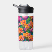 Muster der hawaiianischen tropischen Blume Trinkflasche (Rechts)