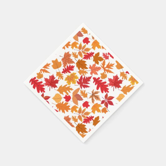 Muster der Herbstblätter 02 Serviette (Ecke)