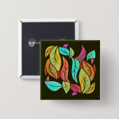 Muster der Herbstblätter Button (Vorne & Hinten)