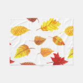 Muster der Herbstblätter Fleecedecke (Vorderseite (Horizontal))