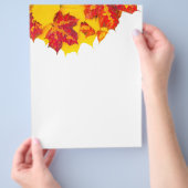 Muster der Herbstblätter Flyer (Hand)