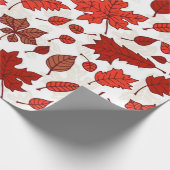 Muster der Herbstblätter Geschenkpapier (Ecke)