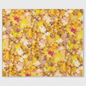 Muster der Herbstblätter Geschenkpapier (Flach)