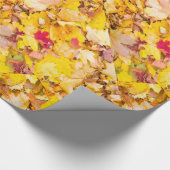 Muster der Herbstblätter Geschenkpapier (Ecke)
