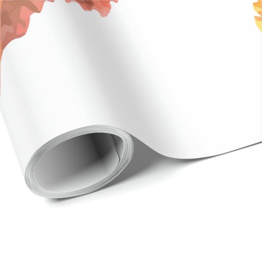 Muster der Herbstblätter Geschenkpapier (Rolleneckpunkt)