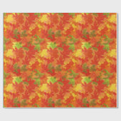 Muster der Herbstblätter Geschenkpapier (Flach)