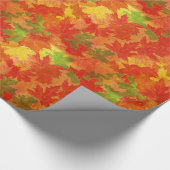Muster der Herbstblätter Geschenkpapier (Ecke)