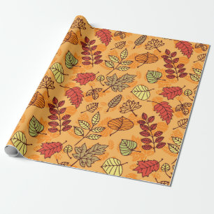 Muster der Herbstblätter Geschenkpapier