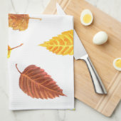 Muster der Herbstblätter Geschirrtuch (Viertel Falte)