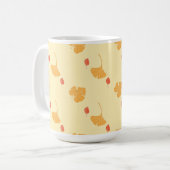Muster der Herbstblätter Kaffeetasse (Vorderseite Links)