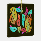 Muster der Herbstblätter Keramikornament (Rechts)