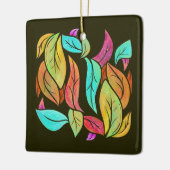 Muster der Herbstblätter Keramikornament (Links)