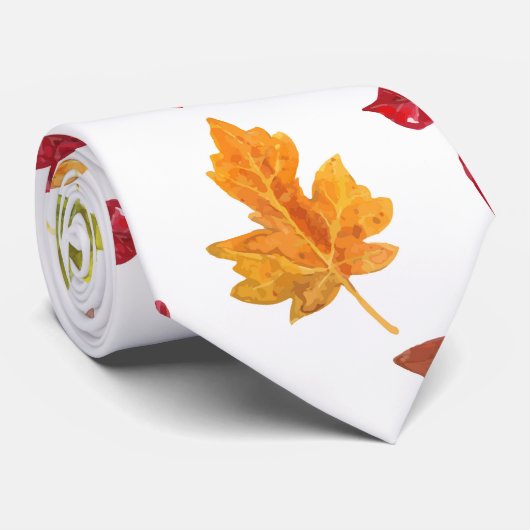 Muster der Herbstblätter Krawatte (Gerollt)