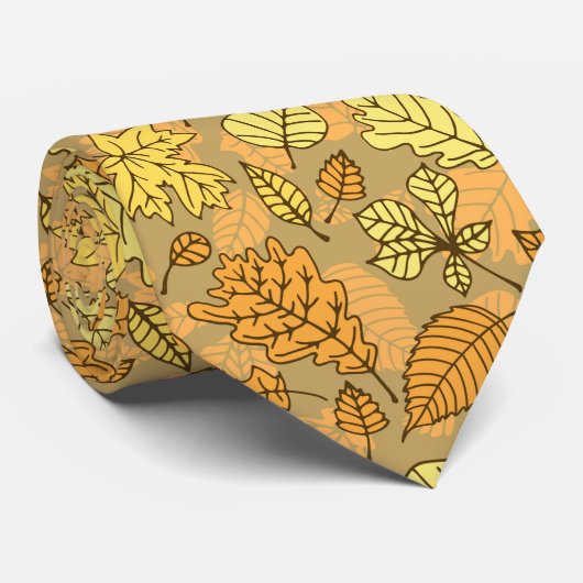 Muster der Herbstblätter Krawatte (Gerollt)
