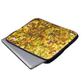 Muster der Herbstblätter Laptopschutzhülle (Vorne Knopf)