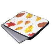 Muster der Herbstblätter Laptopschutzhülle (Vorne Knopf)