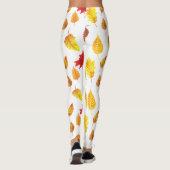 Muster der Herbstblätter Leggings (Rückseite)