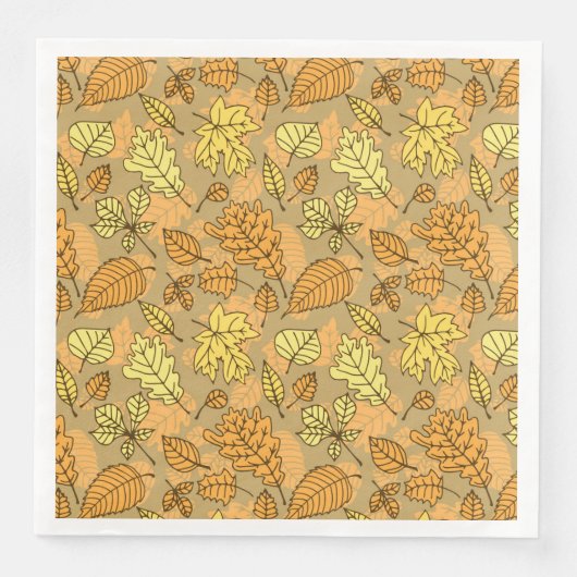 Muster der Herbstblätter Serviette (Vorderseite)