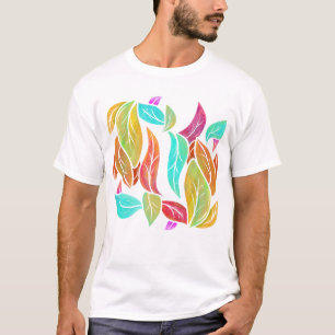 Muster der Herbstblätter T-Shirt