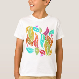 Muster der Herbstblätter T-Shirt